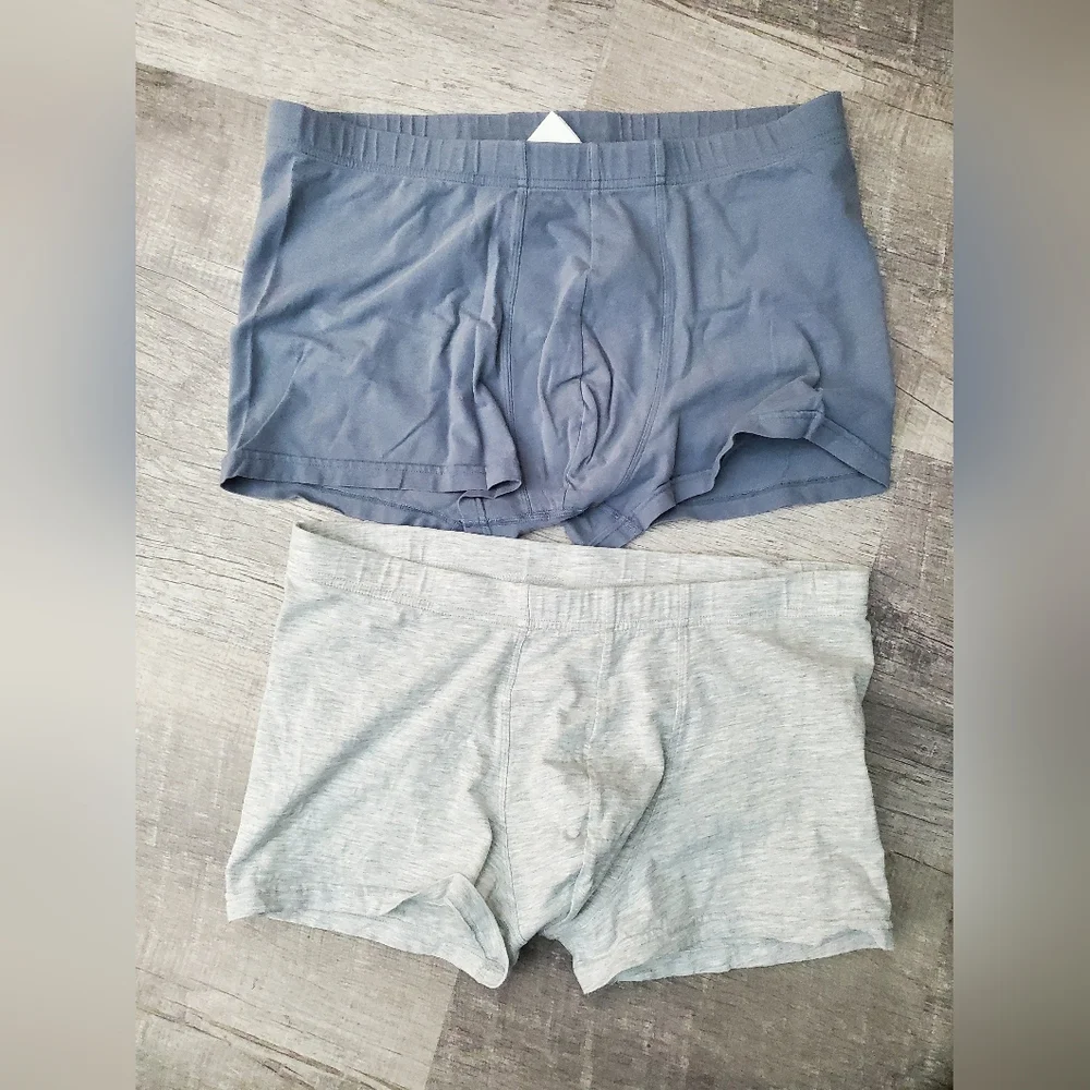H&M Boxer Briefs in Navy Blue and Light Gray